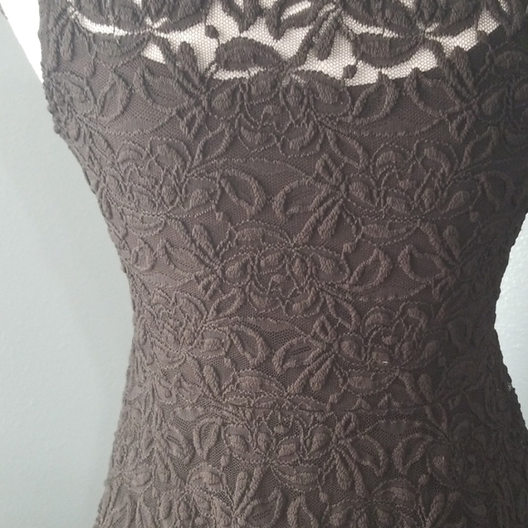 Audrey 3+1 Lined Black Lace Skater Dress - Picture 8 of 8